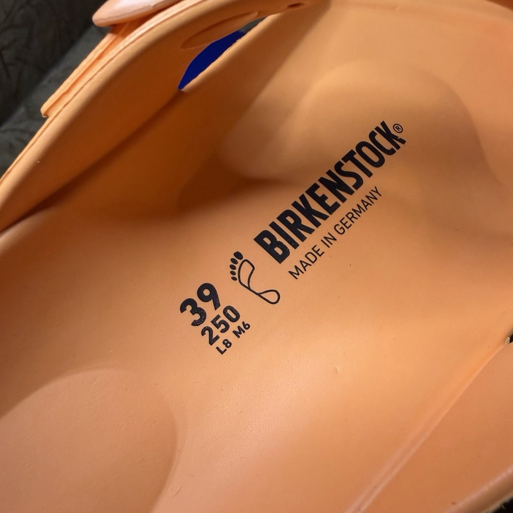 Birkenstock Gizeh EVA Papaya Women's Size 8 EU 39 Thong Sandals With Box - Picture 4 of 5
